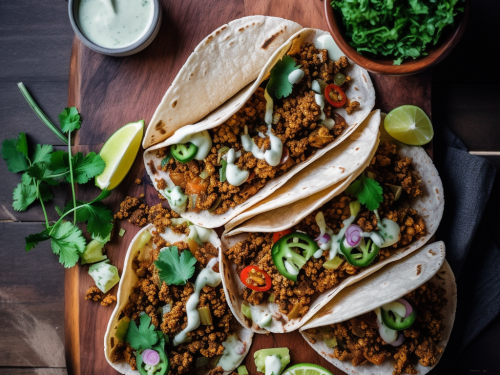 Lentil Tacos with Avocado Crema