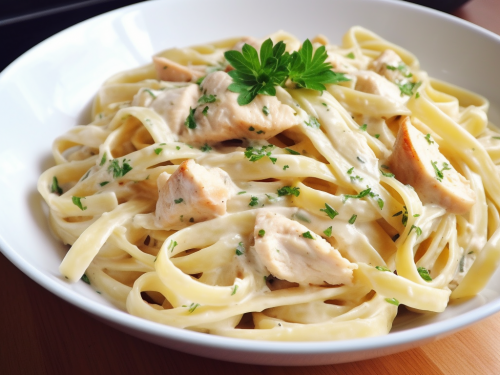 Linguine with Chicken Alfredo Recipe