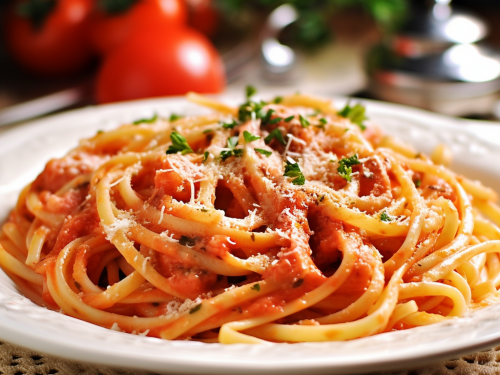 Linguine with Creamy Tomato Sauce Recipe