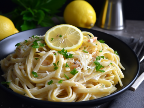 Linguine with Lemon Butter Sauce Recipe