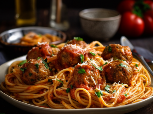 Linguine with Meatballs Recipe