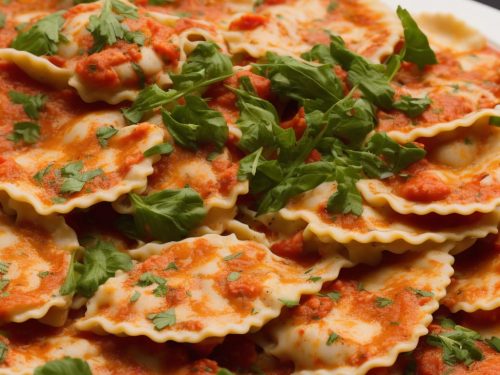 Lobster Ravioli with Creamy Tomato Sauce