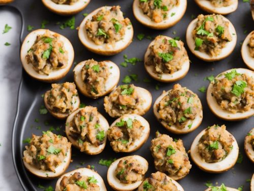 Low Carb Air Fryer Stuffed Mushrooms Recipe