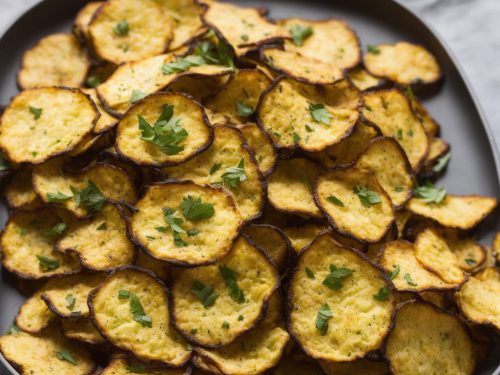 Low Carb Air Fryer Zucchini Parmesan Chips