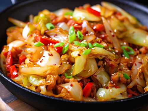 Low Carb Cabbage Stir-Fry Recipe