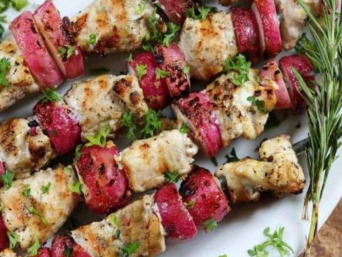 Low-Carb-Ground-Turkey-and-Radish-Skewers-Recipe