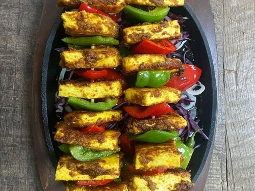 Mixed Vegetable and Paneer Skewers Recipe