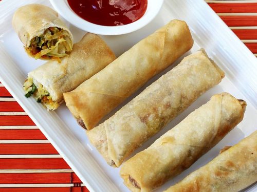 Mixed Vegetable Spring Rolls Recipe