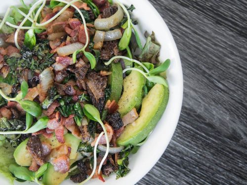 Morel Mushroom and Spinach Salad