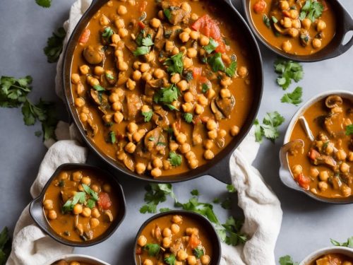 Mushroom and Chickpea Curry Recipe