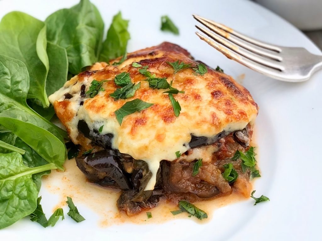 Mushroom and Eggplant Moussaka Recipe