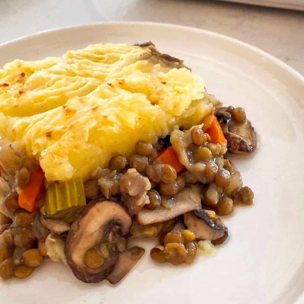 Mushroom and Lentil Shepherd's Pie