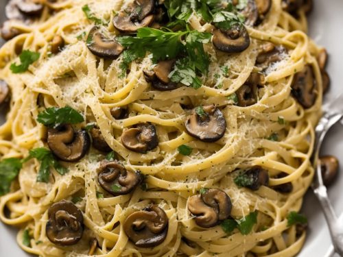 Mushroom and Parmesan Linguine Recipe