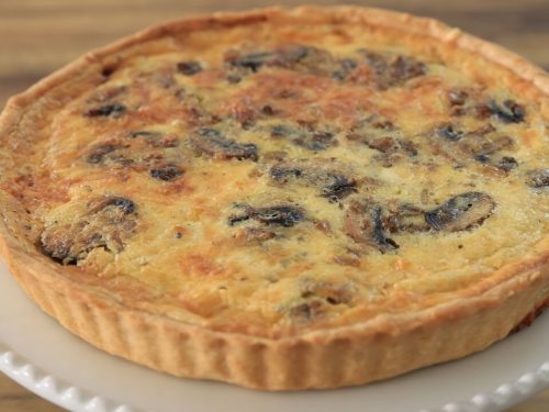 Mushroom and Swiss Chard Quiche