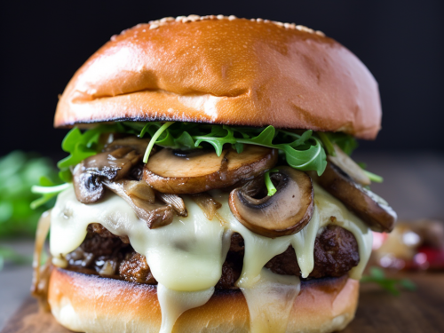 Mushroom Brie Burger