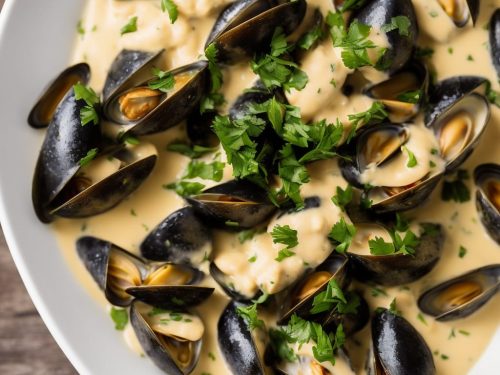 Mussels in Cider Cream Sauce Recipe