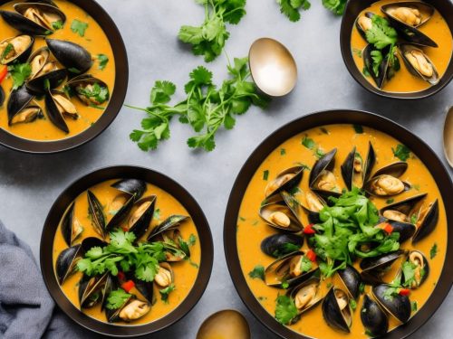 Mussels in Thai Curry Sauce