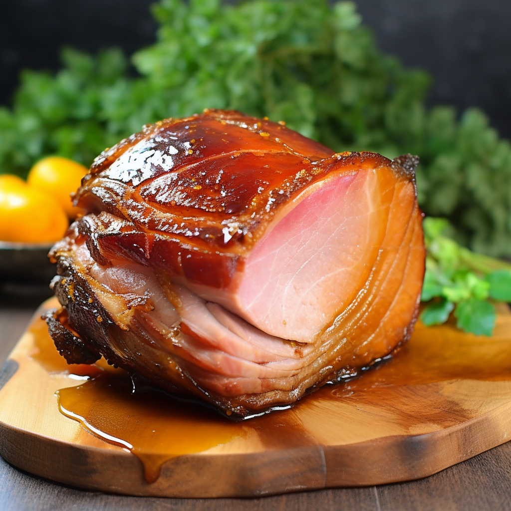 Mustard and Brown Sugar Glazed Ham Recipe