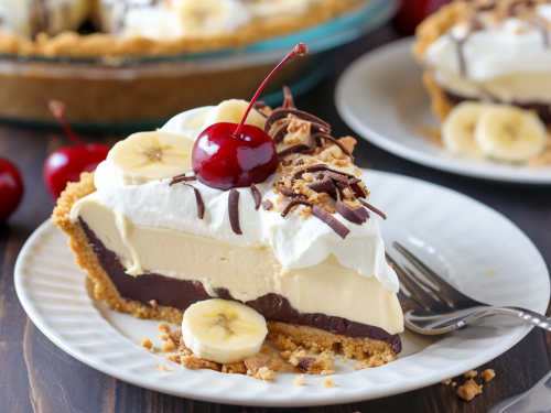 No Bake Banana Split Pie Recipe