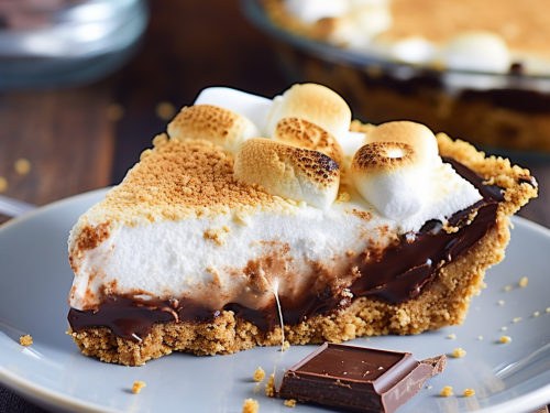 No Bake S'mores Pie Recipe