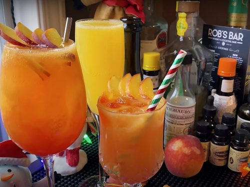 Peach Bellini Cocktail