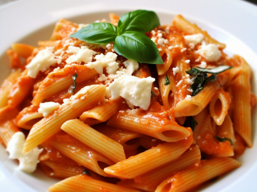 Penne Pasta with Marinara Sauce