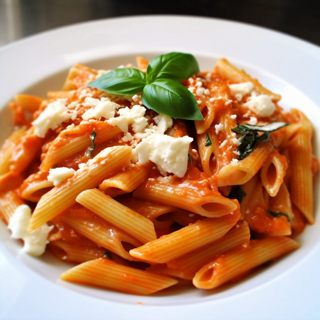 Penne Pasta with Marinara Sauce