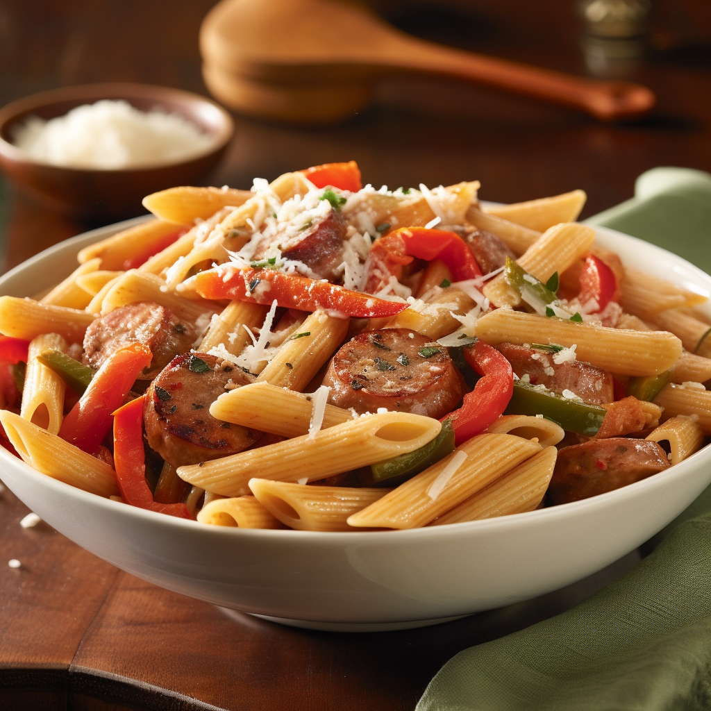 Penne Pasta with Sausage and Peppers Recipe