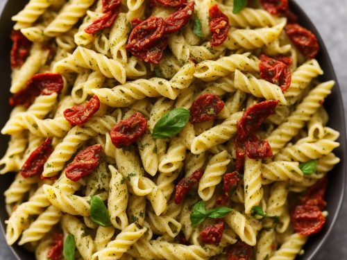 Pesto Pasta with Sun-Dried Tomatoes