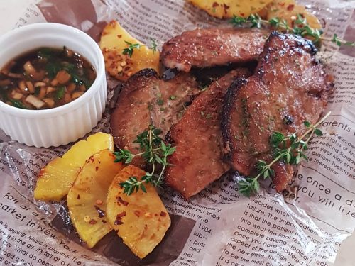 Pineapple-Glazed Pork Steak Recipe