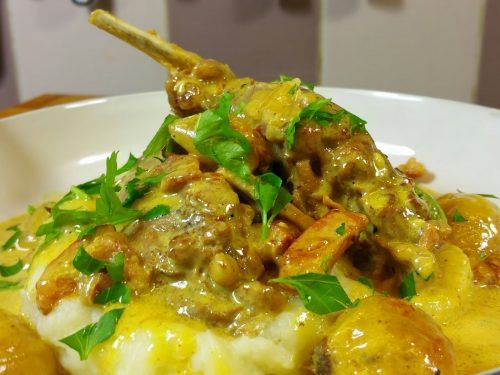 Rabbit and Dijon Mustard Sauce