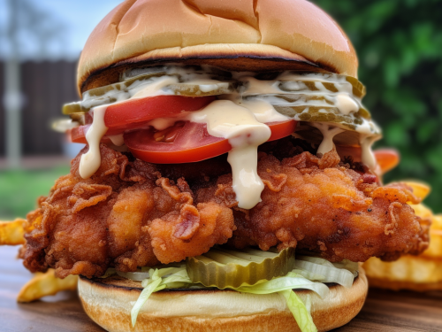 Raising Cane's Chicken Finger Burger Recipe