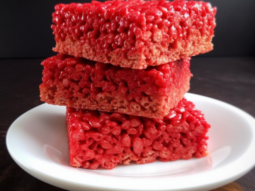 Red Hots Rice Krispies Treats