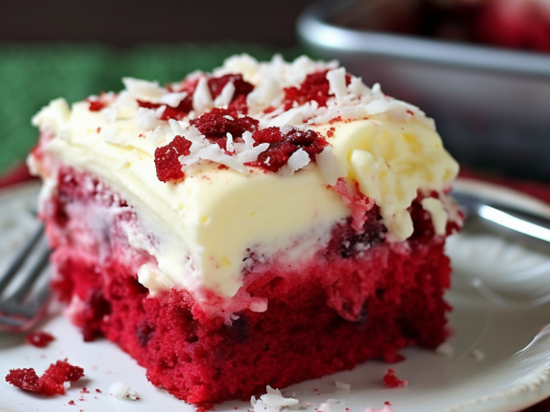 Red Velvet Poke Cake