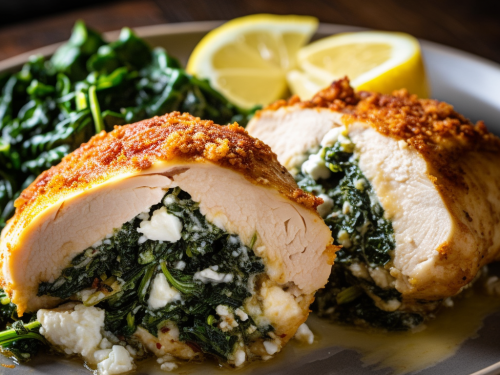 Ron's Spinach and Feta Stuffed Chicken Recipe