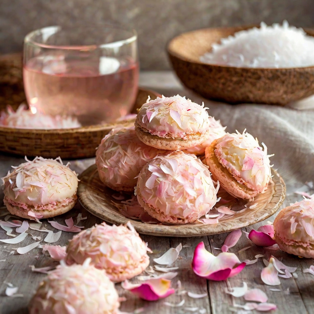 Rose Water Coconut Macaroons