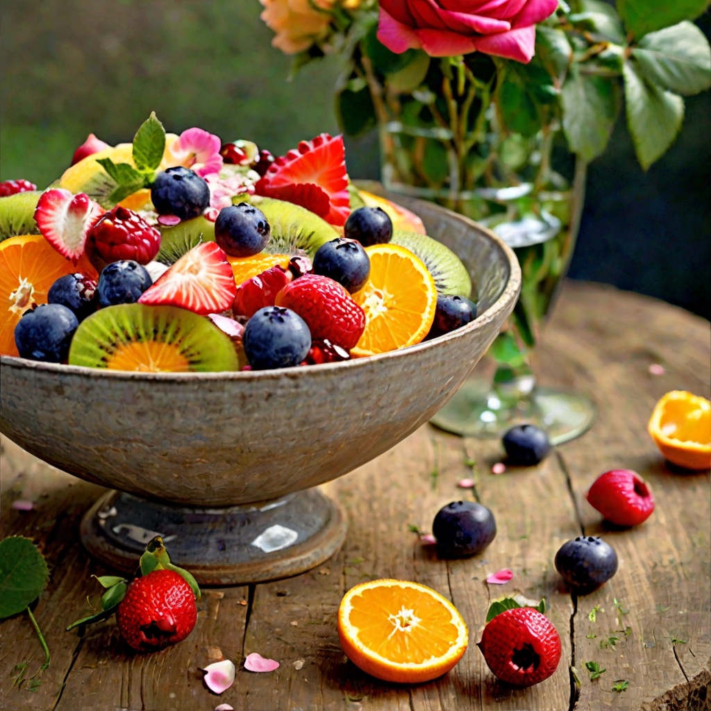 Rose Water Fruit Salad