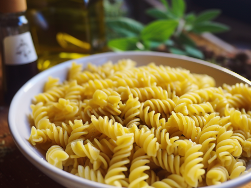 Rotini Pasta with Garlic and Olive Oil Recipe