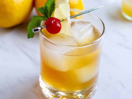 Rum Sour Cocktail