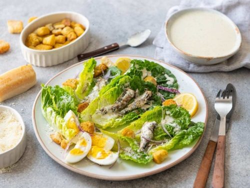 Sardine Caesar Salad Recipe