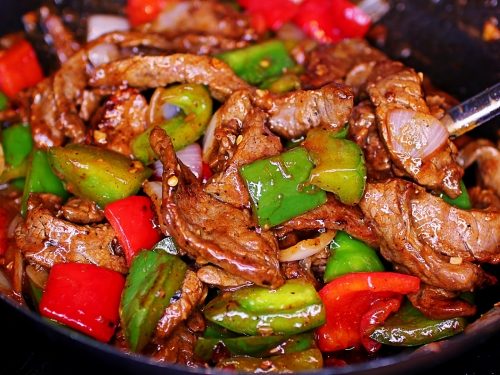 Shaved Beef and Peppers Stir-Fry Recipe