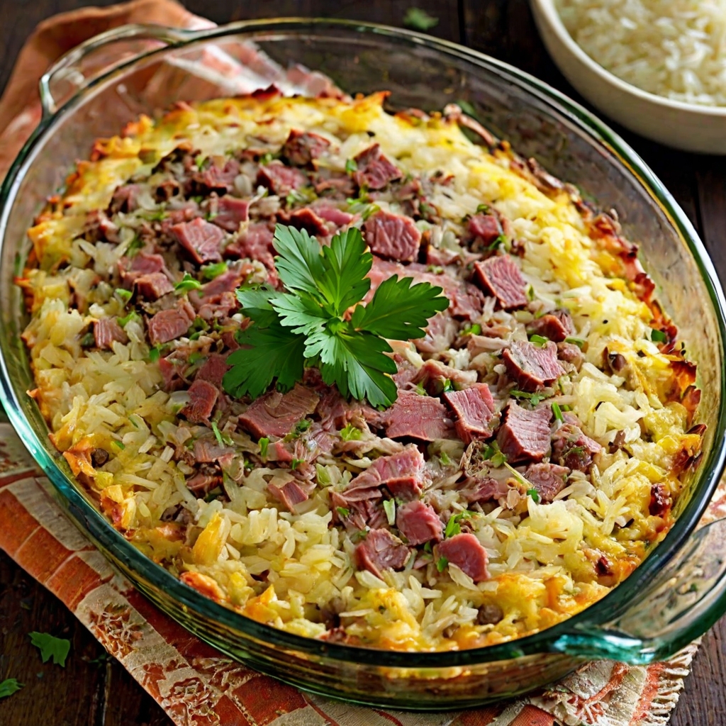 Shaved Beef and Rice Casserole Recipe