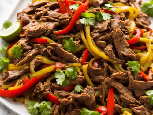 Shaved Beef Fajitas Recipe