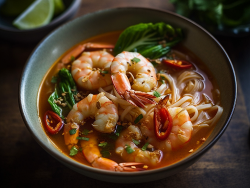 Shrimp Tom Yum Noodle Soup