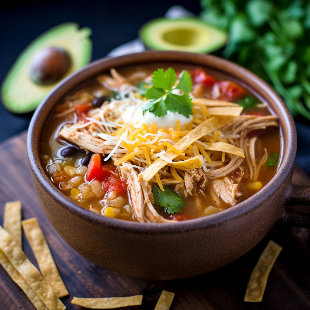 Slow Cooker Chicken Tortilla Soup Recipe