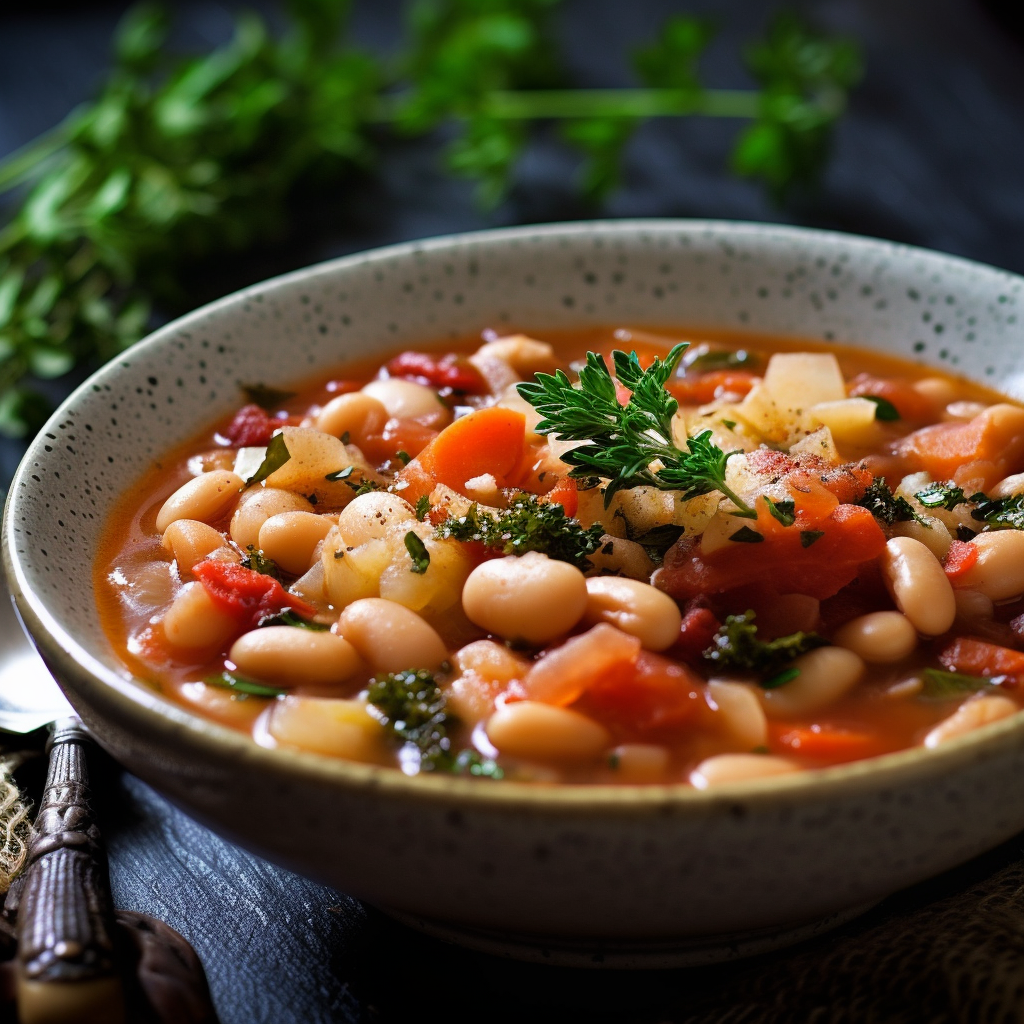 Slow Cooker Navy Bean Stew