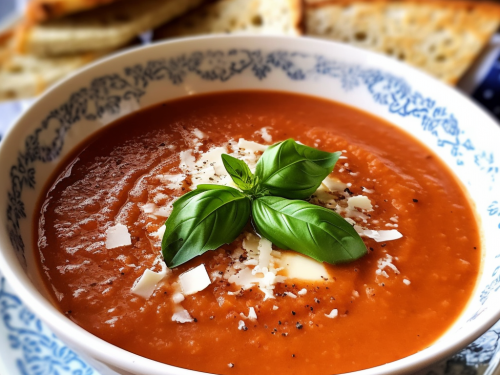 Slow Cooker Tomato Basil Soup Recipe