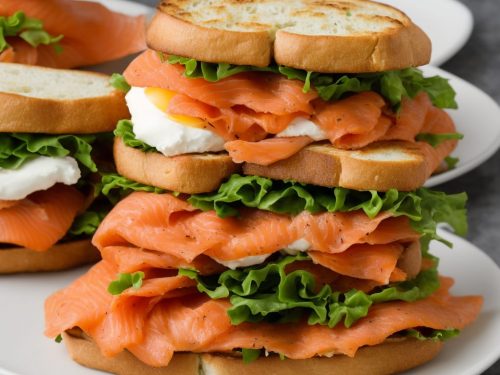 Smoked Salmon Breakfast Sandwich