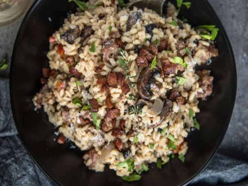 Smoked-Sausage-and-Mushroom-Risotto-Recipe