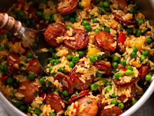 Smoked-Sausage-and-Rice-Casserole-Recipe